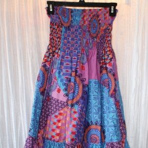 Victoria's Secret strapless smocked dress